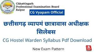 Master Your Success: The Ultimate Guide to CG Hostel Warden Syllabus 2024 and Exam Pattern